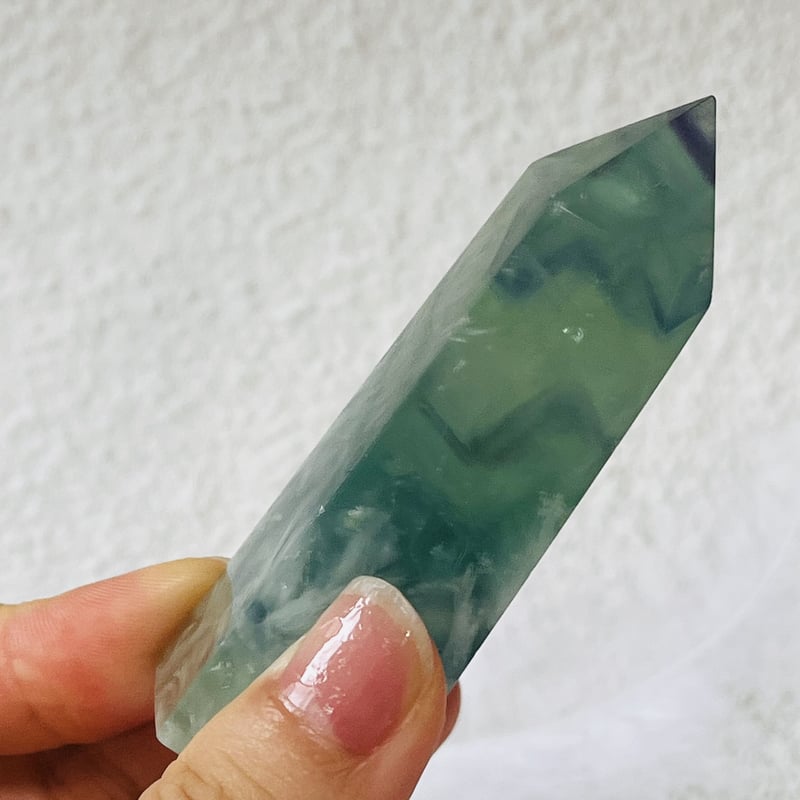 虹入り エンジェルフェザーフローライト ポイント① | Crystal shop Mayria