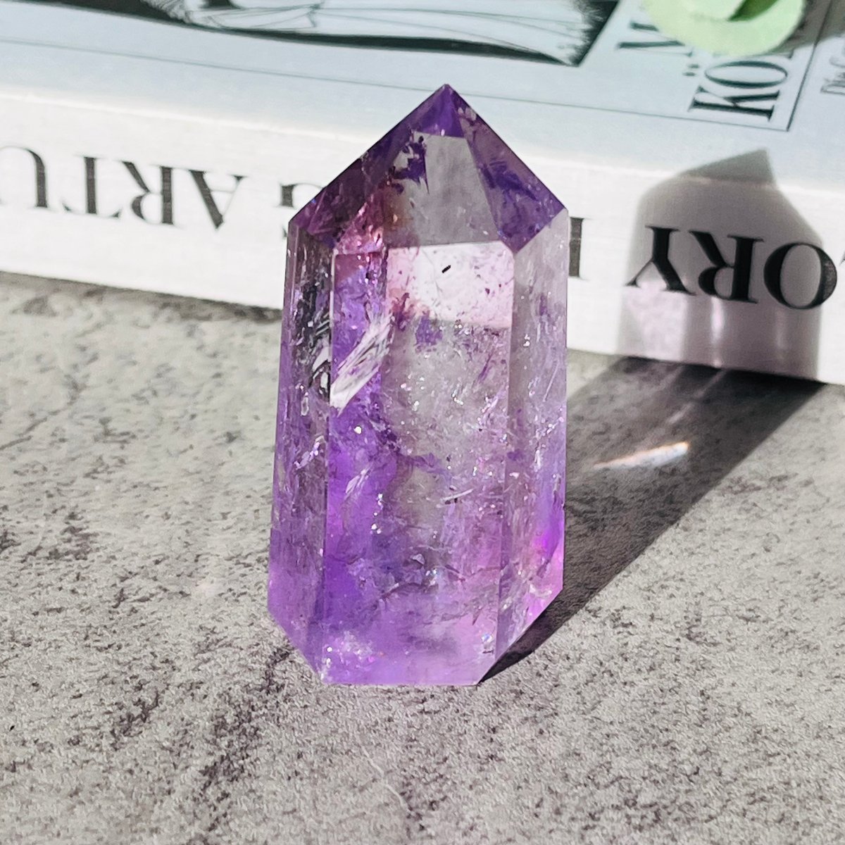 虹キラキラ🌈✨ スーパーファントム アメシスト ポイント | Crystal