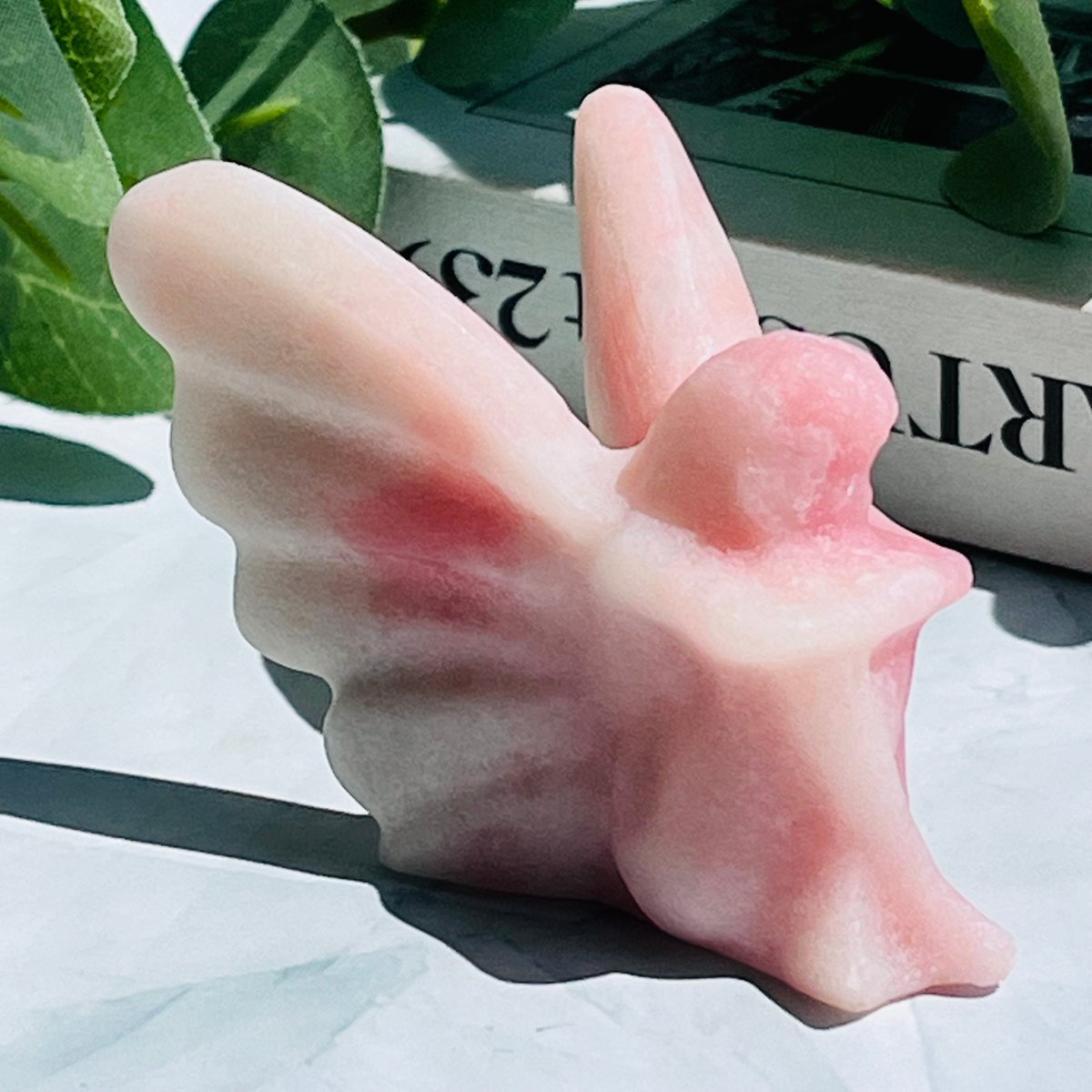 商談中♡♡ピンクオパール カービング天使の置物 ピンクオパール フェアリー | Crystal shop Mayria