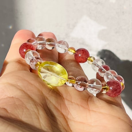 レモンクォーツ　15cm　jewelry bracelet　『嬉しい知らせがたくさん舞い込みます✨』