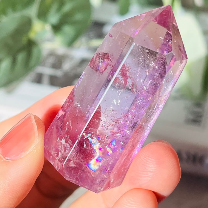 （希少）トラピッチェアメジスト　ファントムスフィア　レインボー アメシストスフィア高品質3.4㎝虹ファントムロマネサイトアメトリン