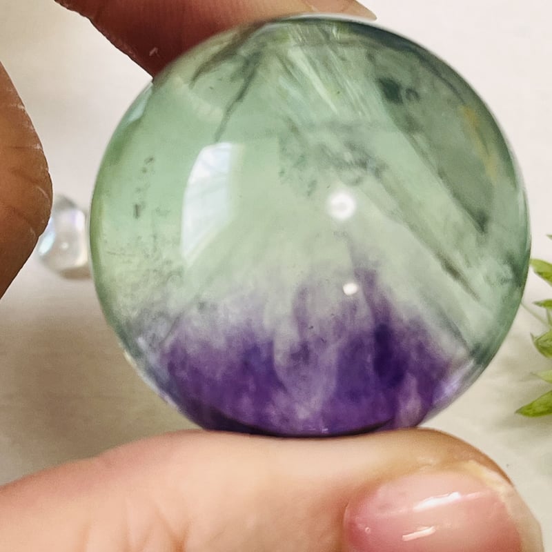 美しい虹🌈 ハイクオリティ フローライト スフィア | Crystal shop Mayria