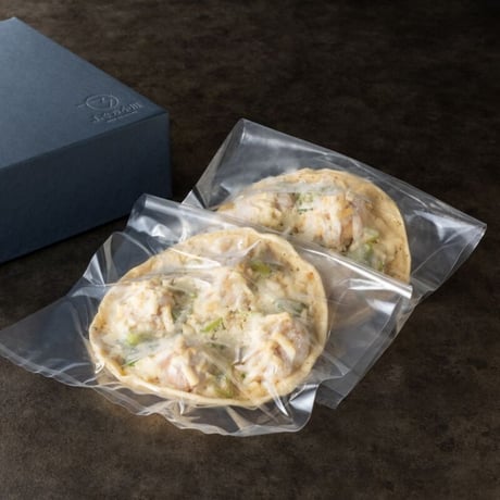 【パーティーやご自宅で】ふぐと海老のクリームソースピッツァ