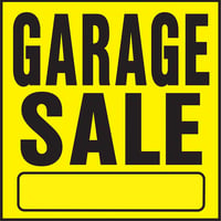 HY-KO 11x11HeavyDutyプラスチックサイン【GARAGE SALE】