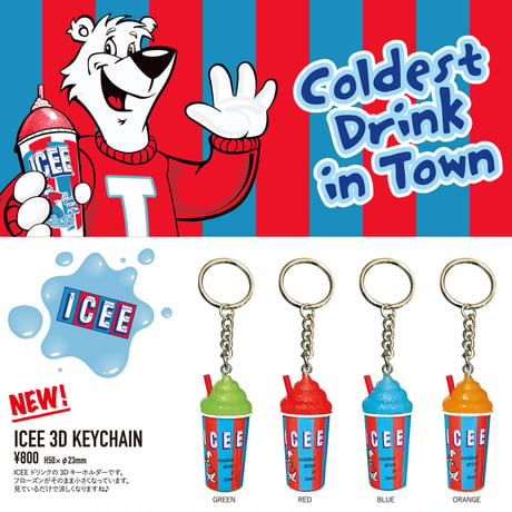 ICEE 3D KEYCHAIN　キーホルダー アメリカン雑貨