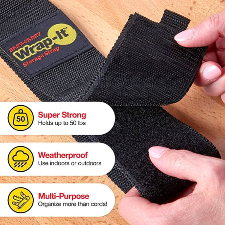 Wrap-It ラップイット Storage Heavy-Duty Straps (Assorted 6 Pack)