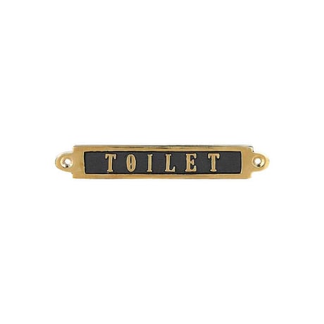 DULTON（ダルトン）BRASS SIGN "TOILET" ブラスサイン トイレット