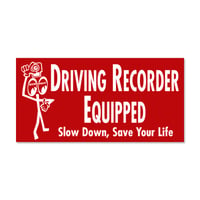 MOONEYES（ムーンアイズ）Driving Recorder Equipped ステッカー