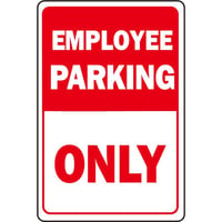 HY-KO 12x18インチ HeavyDutyアルミサインプレート【EMPLOYEE PARKING ONLY】HY-HW-38 30×48cm