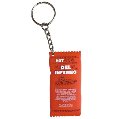DELTACO SAUCE KEYCHAIN-ORIGINAL デルタコ キーホルダー