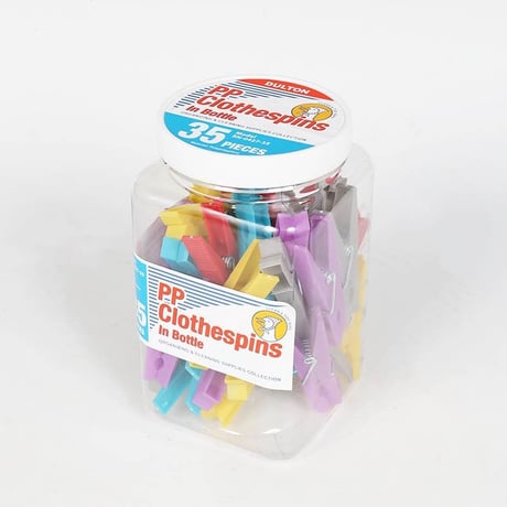 DULTON（ダルトン）35PCS PP CLOTHESPIN IN BOTTLE