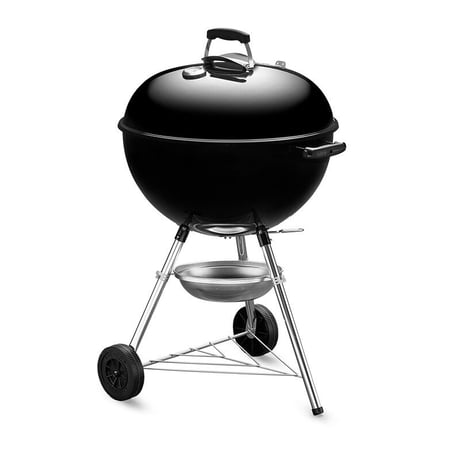 WEBER（ウェーバー）バーベキュー コンロ 57cm オリジナルケトル キャンプ 炭 チャコール BBQ グリル 蓋付き 10-12人用 1341308 / 温度計付き