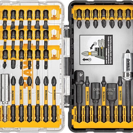DEWALT デウォルト Screwdriver Bit Set, Impact Ready, FlexTorq, 40-Piece