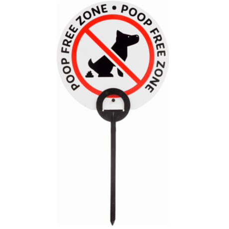 Hillman (ヒルマン)CANINE CLEAN UP SIGN WITH STAKE (6-1/2") ペット糞害防止サイン