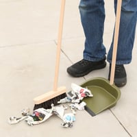 DULTON (ダルトン) ダストパン アンド ブルーム DUSTPAN & BROOM　OLIVE DRAB