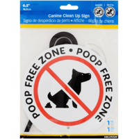Hillman (ヒルマン)CANINE CLEAN UP SIGN WITH STAKE (6-1/2") ペット糞害防止サイン