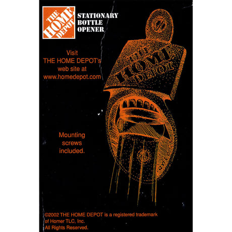 The Home Depot ボトルオープナー固定式　栓抜き 【MADE IN USA】