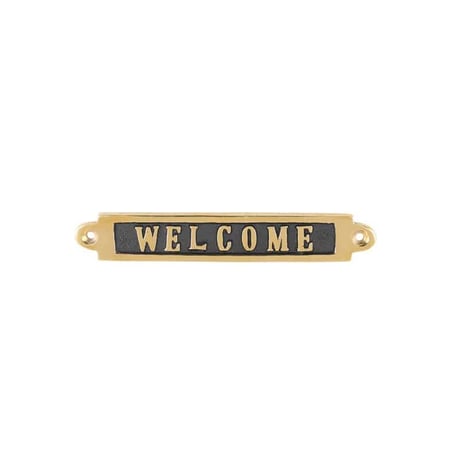 DULTON（ダルトン）BRASS SIGN "WELCOME" ブラスサイン ウェルカム