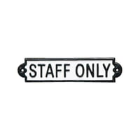 DULTON (ダルトン) アイアンサイン スタッフオンリー IRON SIGN ''STAFF ONLY''