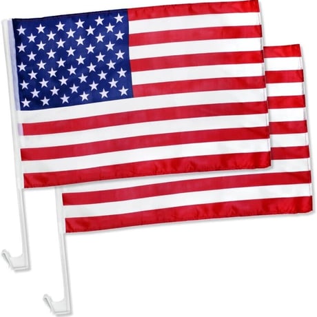 自動車用　USA アメリカン フラッグ　ウィンドウクリップ　米国旗　飾り　カー用品　アメリカン雑貨