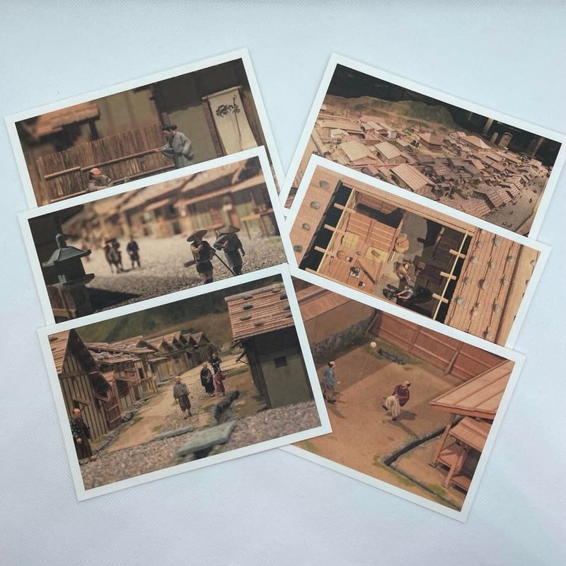 所蔵品】 ジオラマポストカード（越前和紙）アソートセット6枚入り