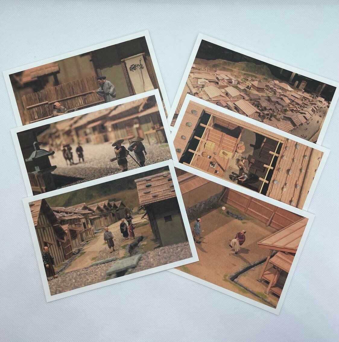 所蔵品】 ジオラマポストカード（越前和紙）アソートセット6枚入り