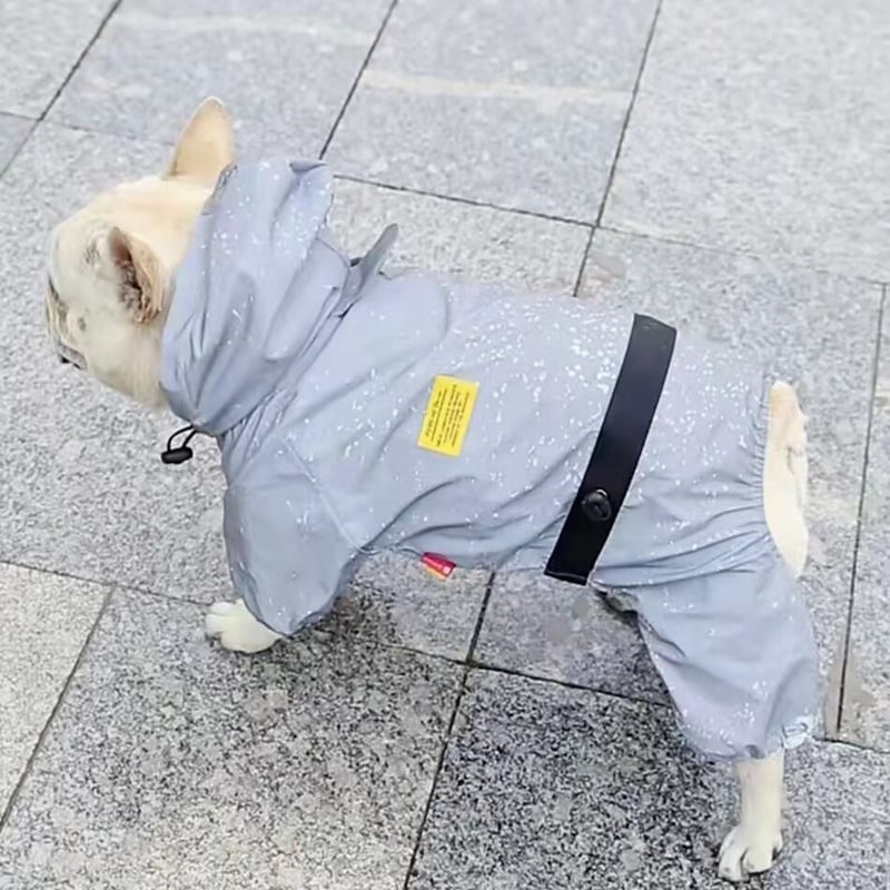 犬服 レインコート ドッグウェア レインウェア 夜間反射 レインカッパ