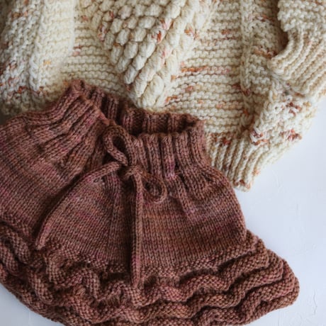 CELESTE SKIRT  【ROSE BROWN】 /FLUFF WEAR