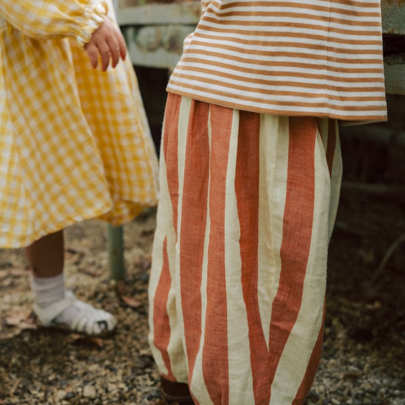 Tomato Stripes Resort Pants / organic zoo | ner