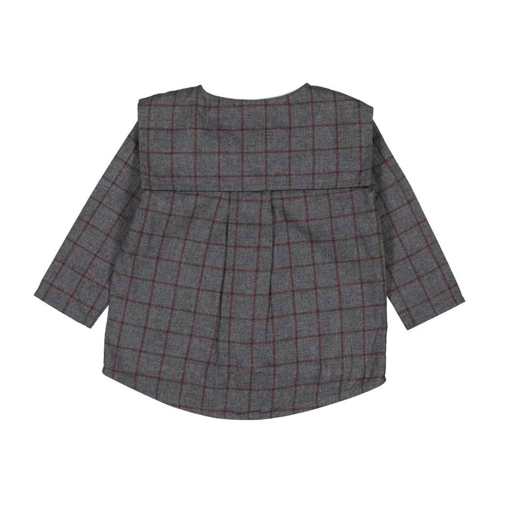 ラスト1点】 Top LORETTE 【Grey Checks】 / Loir paris