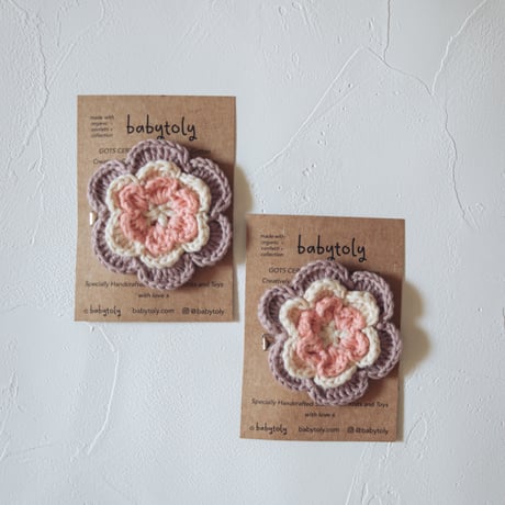 3 LAYER FLOWER クリップ( star core )/ babytoly