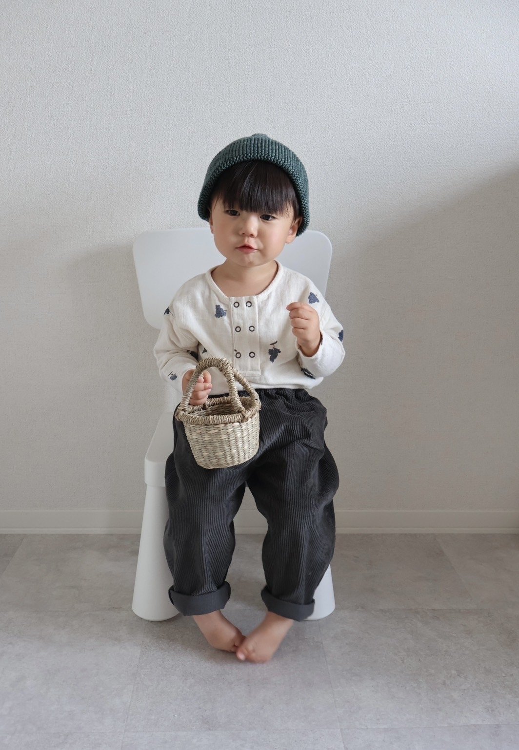 studio boheme paris コーデュロイパンツ 24Ｍ studio boheme paris / CORDUROY CARROT PANTS ( DEEP GREEN) 18