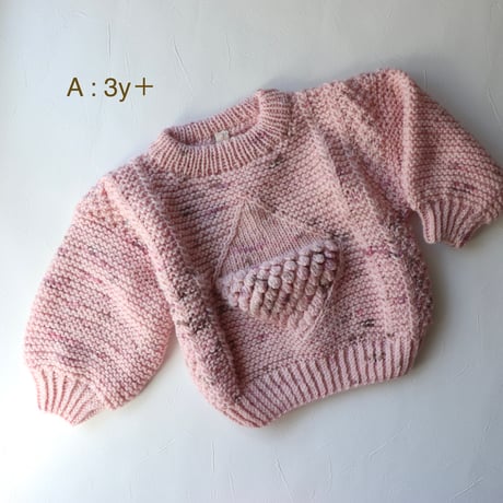✴︎nermie限定  《ニット》 Diamond Alan Sweater  【STRAWBERRY COOKIE  - nermie original color -】 /FLUFF WEAR