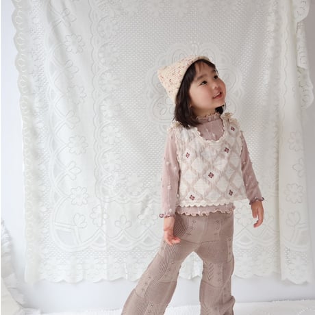 《High west ver. 》nermie pointail knit pant - Beige - / nermie