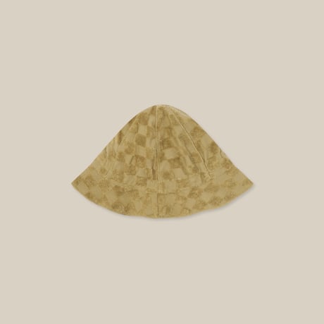 Dusky Checkboard Terry Sun Hat / organic zoo