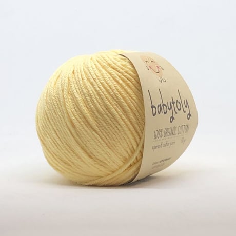 【毛糸】100% Organic Cotton Yarn - CANARY / babytoly