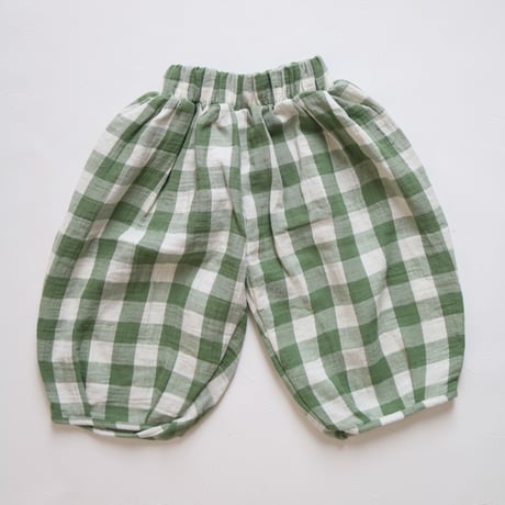 Dill Gingham Resort Pants / organic zoo