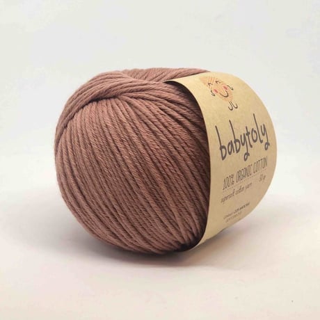 【毛糸】100% Organic Cotton Yarn - MOCHA / babytoly