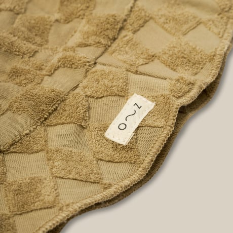Dusky Checkboard Terry Sun Hat / organic zoo