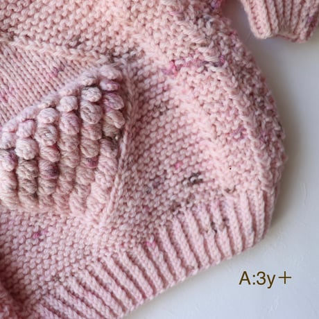 ✴︎nermie限定  《ニット》 Diamond Alan Sweater  【STRAWBERRY COOKIE  - nermie original color -】 /FLUFF WEAR