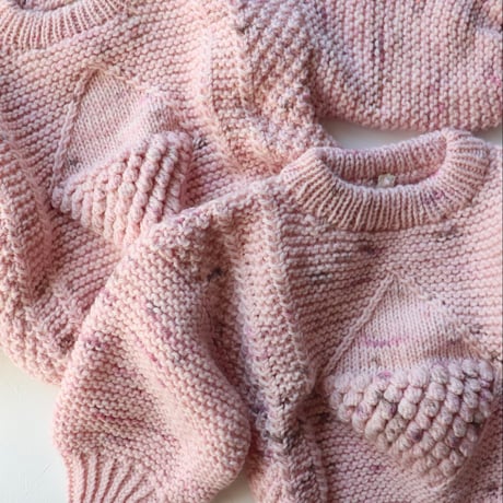 ✴︎nermie限定  《ニット》 Diamond Alan Sweater  【STRAWBERRY COOKIE  - nermie original color -】 /FLUFF WEAR