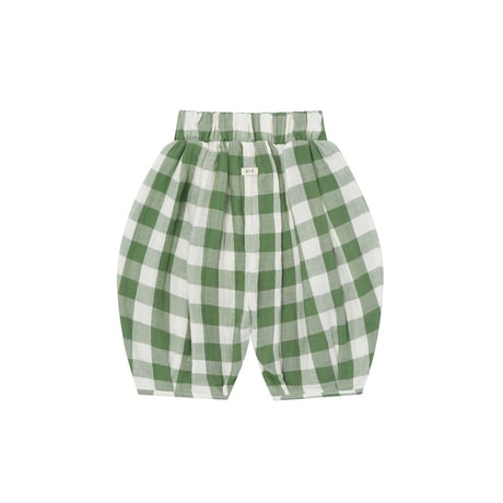 Dill Gingham Resort Pants / organic zoo