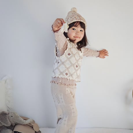 nermie pointail knit pant - ivory - / nermie