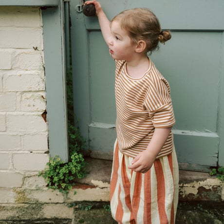 Tomato Stripes Resort Pants / organic zoo
