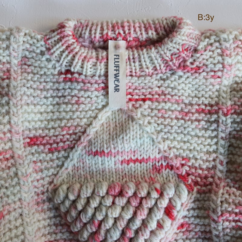ニット》 Diamond Alan Sweater 【SKY SATSUMA】 /FLUFF