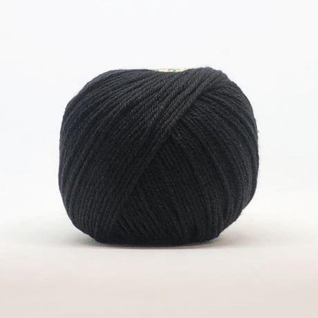 【毛糸】100% Organic Cotton Yarn - BLACK / babytoly