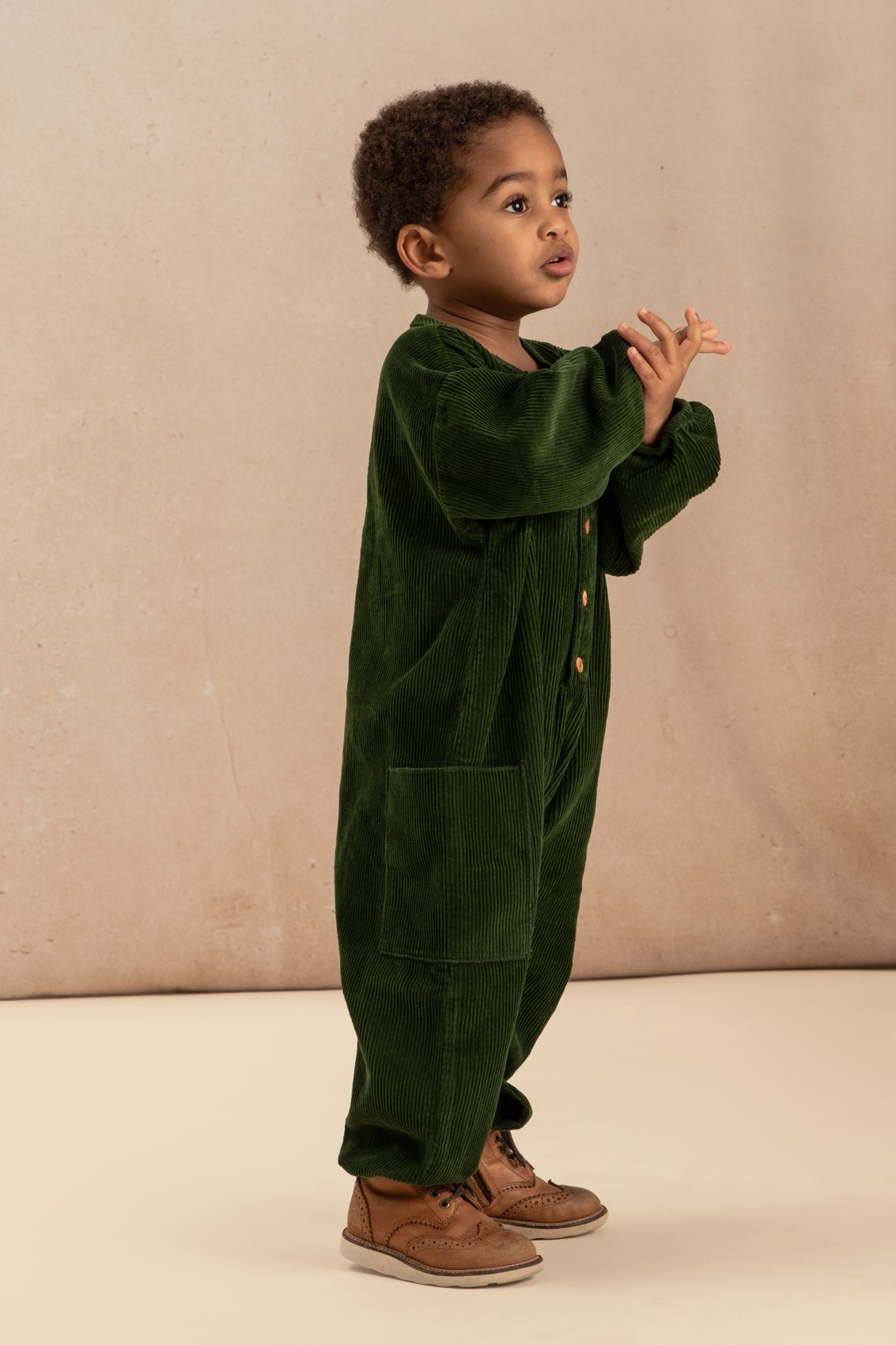 41. BIG PAPI JUMPSUIT 【DEEP GREEN】/ STUDIO BOHE