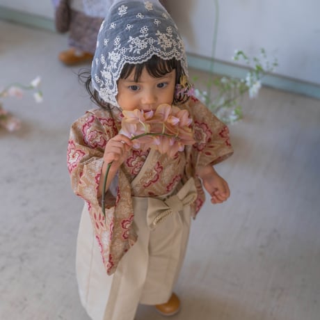 【納期:1〜2週間で発送】袴は4色から選べます。Hand made オリジナル袴 "ORLEANS TEA" / pieni kukka