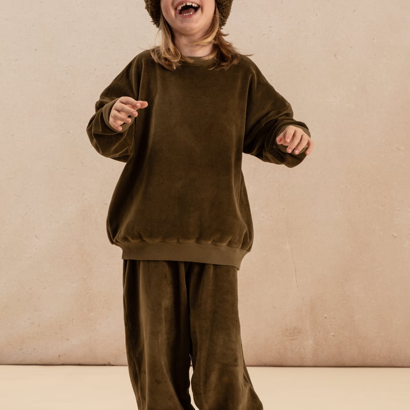 ラスト1点】24. CLASSIC SWEAT-SHIRT 【KAKI】/ STUDIO B