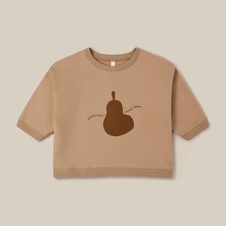 Pear Slogan Sweatshirt / organic zoo